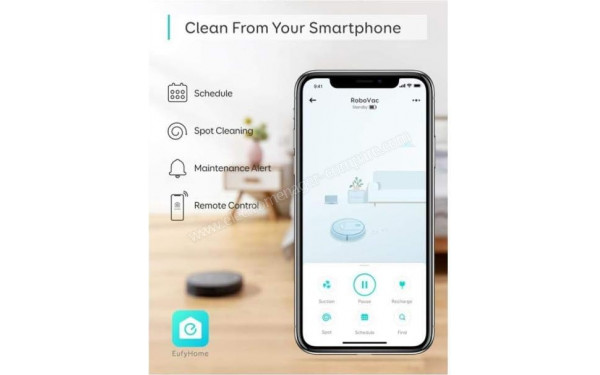 EUFY RoboVac G10 Hybrid Noir - Application pour smartphones ou tablettes