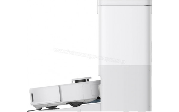 EUFY X10 Pro Omni Blanc - Vue de profil sur la station de chargement