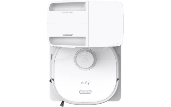 EUFY X10 Pro Omni Blanc - Vue de dessus sur la station de chargement