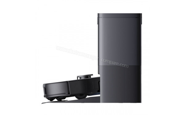 EUFY X10 Pro Omni Noir - Vue de profil sur la station de chargement