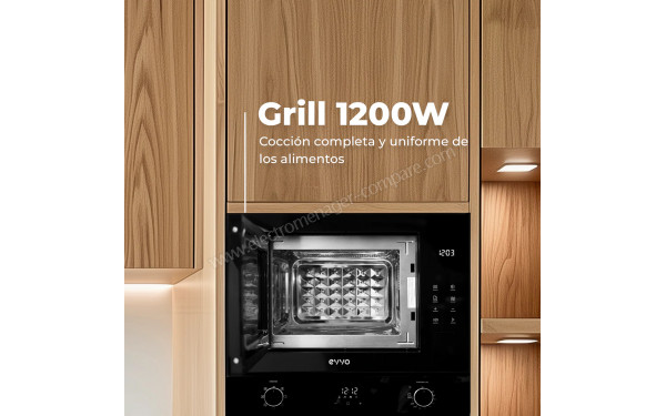 EVVO Mi45 Glass Noir - Puissance de cuisson