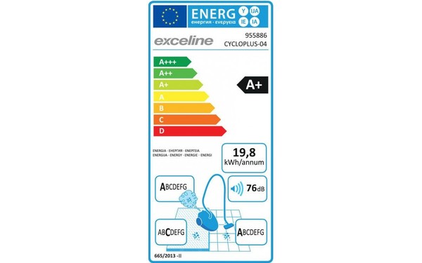 EXCELINE CYCLOPLUS-04 - &Eacute;tiquette &eacute;nergie