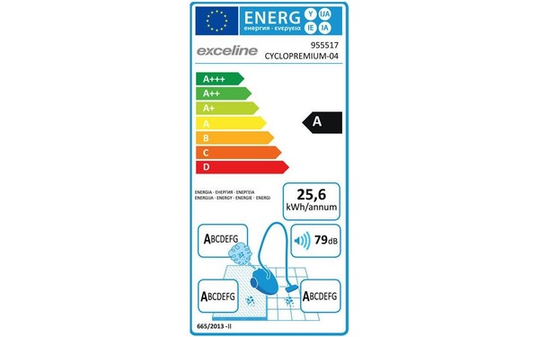 EXCELINE CYCLOPREMIUM-04 4A - &Eacute;tiquette &eacute;nergie