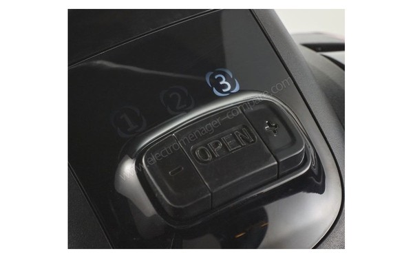 EXCELINE CYCLOPREMIUM-05 - Vue de la r&eacute;gulation d&eacute;bit d'air