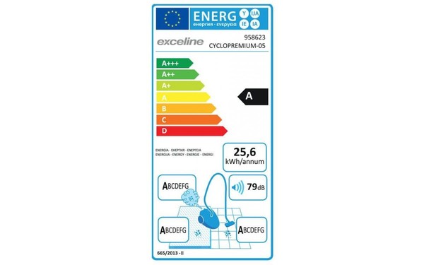 EXCELINE CYCLOPREMIUM-05 - &Eacute;tiquette &eacute;nergie