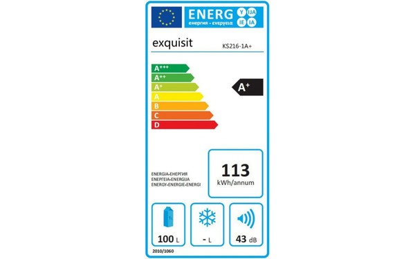 EXQUISIT KS 216-1 A+ - &Eacute;tiquette &eacute;nergie