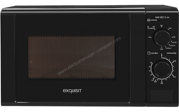 EXQUISIT MW 802G Noir - Vue de face