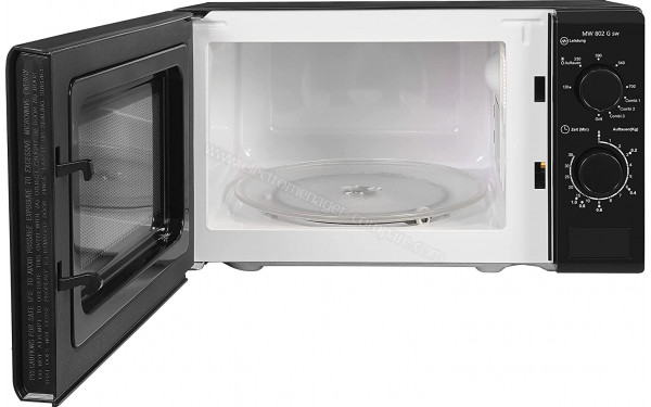 EXQUISIT MW 802G Noir - Vue de l'int&eacute;rieur