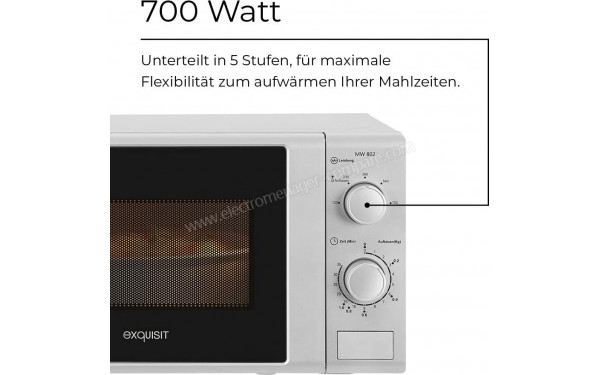 EXQUISIT MW 802 si - Panneau de commandes