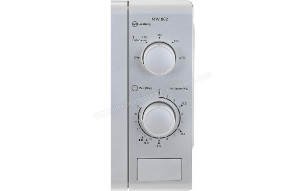 EXQUISIT MW 802 si - Panneau de commandes