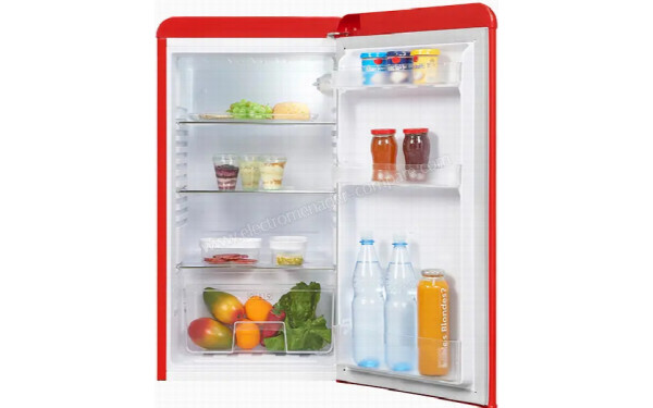 EXQUISIT RKS100-V-H-160F Rouge - Vue de l'int&eacute;rieur