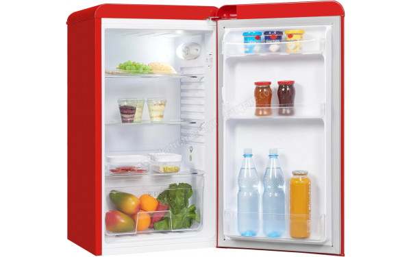 EXQUISIT RKS100-V-H-160F Rouge - Vue de l'int&eacute;rieur