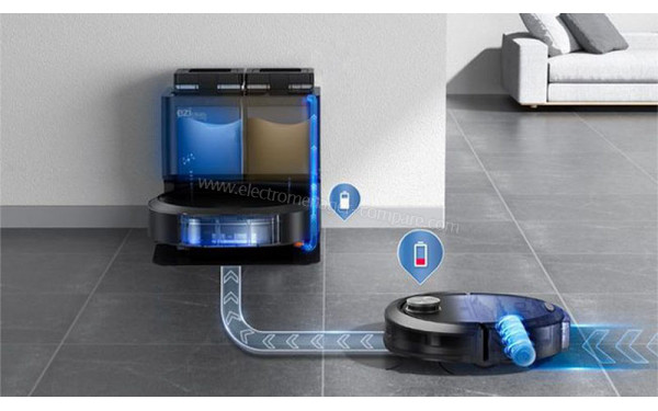 EZICLEAN All-in-one Z10 Plus - Retour automatique vers la base de chargement