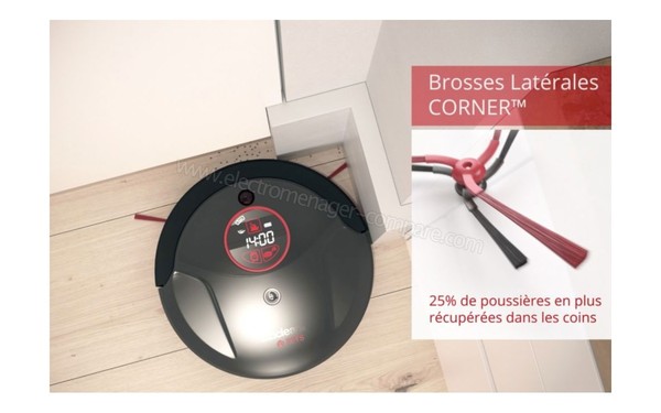 E ZICOM e.ziclean BOT PETS - Brosses lat&eacute;rales en action  (cr&eacute;dit : Boulanger)