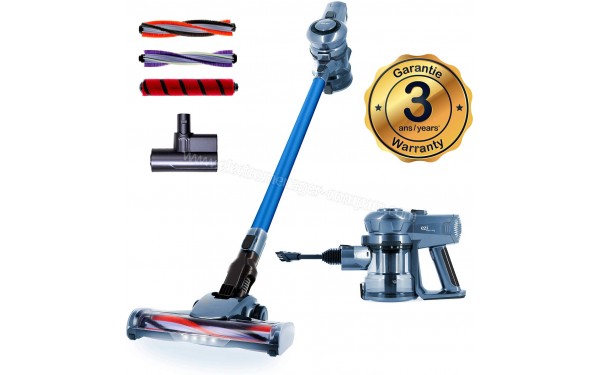 E ZICOM EZIclean Cyclomax ultimate Xpert EDITION BLUE - Vue 3/4 droite avec accessoires