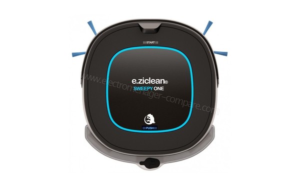 E ZICOM e.ziclean SWEEPY ONE - Vue du dessus, avec base de charge