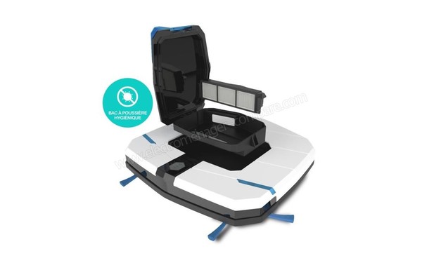 E ZICOM e.ziclean ULTRA SLIM WHITE V2 - Bac &agrave; poussi&egrave;res