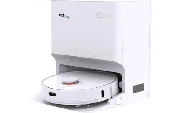 EZICLEAN Z8 Pro - Vue de 3/4 droite sur la base de chargement