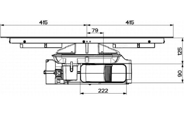 FABER Galileo Pure Black F830 - Dimensions