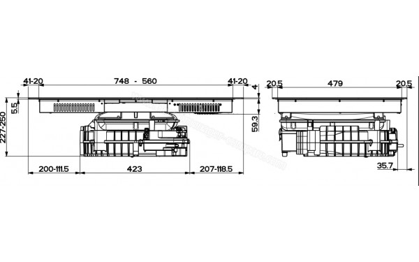FABER Galileo Ring A 830 - Dimensions
