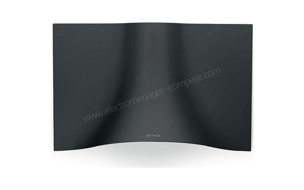 FABER Veil 900 Acier Noir - Vue de face