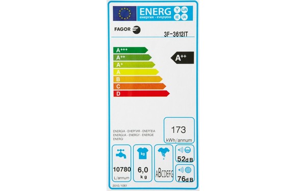 FAGOR 3F-3612IT - &Eacute;tiquette &eacute;nergie