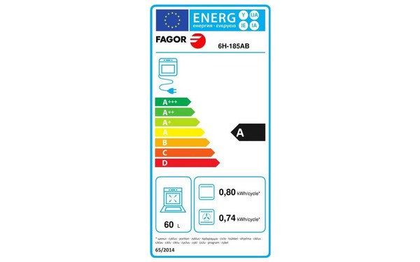 FAGOR 6H-185AB - &Eacute;tiquette &eacute;nergie