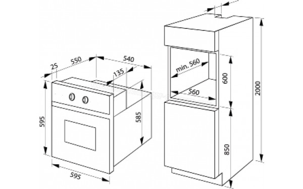 FAGOR FAO204X - Sch&eacute;ma technique