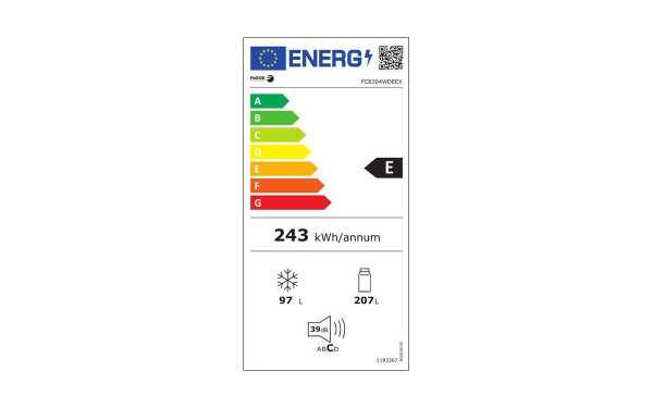 FAGOR FCB304WDEEX - &Eacute;tiquette &eacute;nergie v2