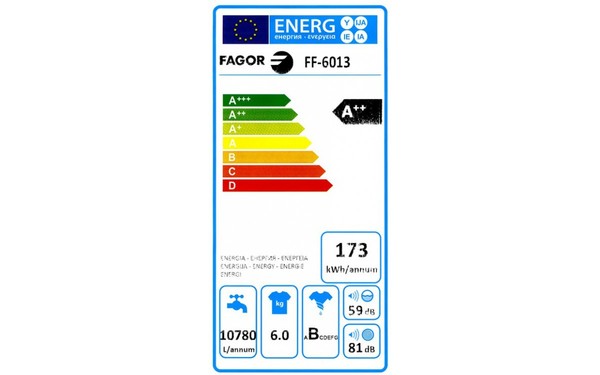 FAGOR FF-6013 - &Eacute;tiquette &eacute;nergie
