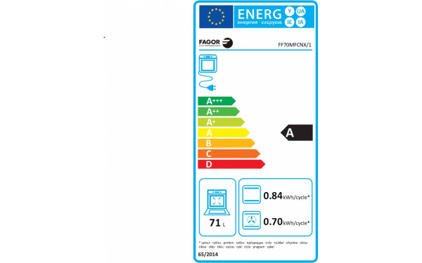 FAGOR FF70MCNX/1 - &Eacute;tiquette &eacute;nergie