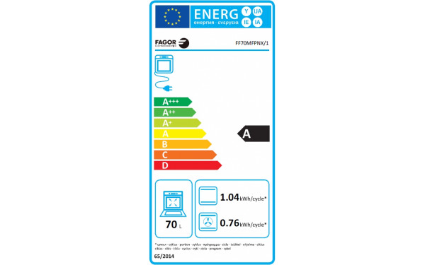 FAGOR FF70MFPNX/1 - &Eacute;tiquette &eacute;nergie