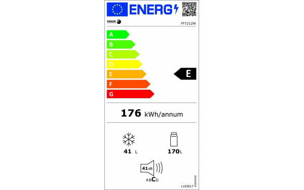 FAGOR FF7212W - &Eacute;tiquette &eacute;nergie v2