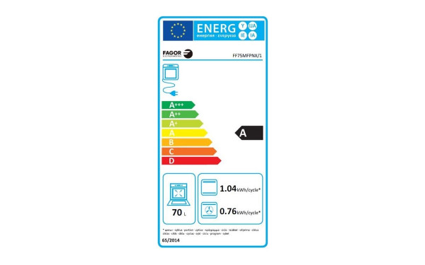 FAGOR FF75MFPNX/1 - &Eacute;tiquette &eacute;nergie