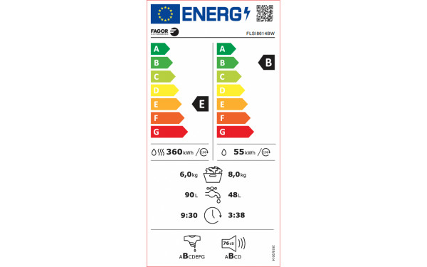 FAGOR FLSI8614BW - &Eacute;tiquette &eacute;nergie v2