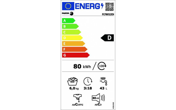 FAGOR FLT6012DI - &Eacute;tiquette &eacute;nergie v2