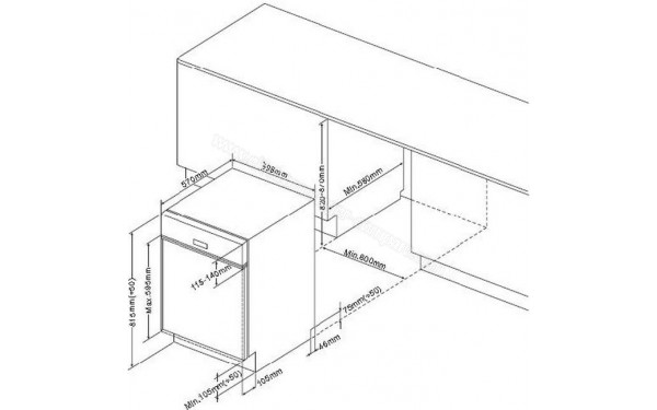 FAGOR FLVF1440ADDX - Dimensions