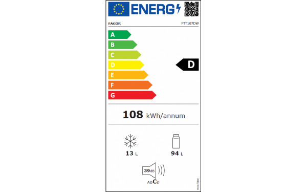 FAGOR FTT107DW - &Eacute;tiquette &eacute;nergie v2