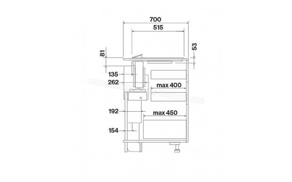 FALMEC BRERA3320 - Dimensions