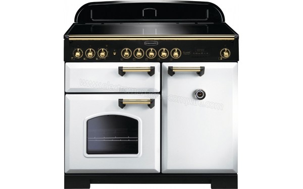 FALCON Classic Deluxe 100 Induction Blanc Laiton - Vue de face