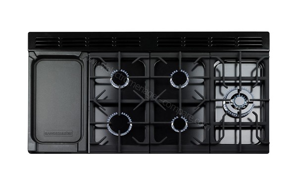 FALCON Classic Deluxe 110 DF Noir Chrom&eacute; - Vue du dessus