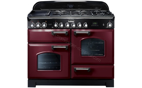 FALCON Classic Deluxe 110 DF Rouge Chrom&eacute; - Vue de face