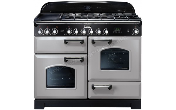 FALCON Classic Deluxe 110 DF Gris Chrom&eacute; - Vue de face