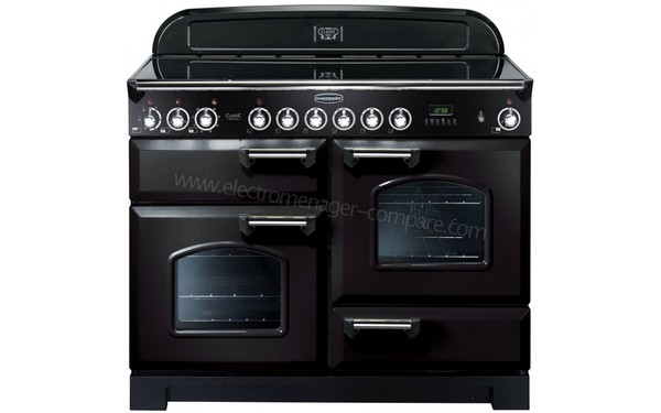 FALCON Classic Deluxe 110 Vitroc&eacute;ramique Noir Chrom&eacute; - Vue de face