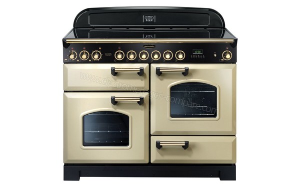 FALCON Classic Deluxe 110 Vitroc&eacute;ramique Cr&egrave;me Cuivr&eacute; - Vue de face