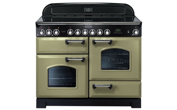 FALCON Classic Deluxe 110 Vitroc&eacute;ramique Vert Chrom&eacute; - Vue de face