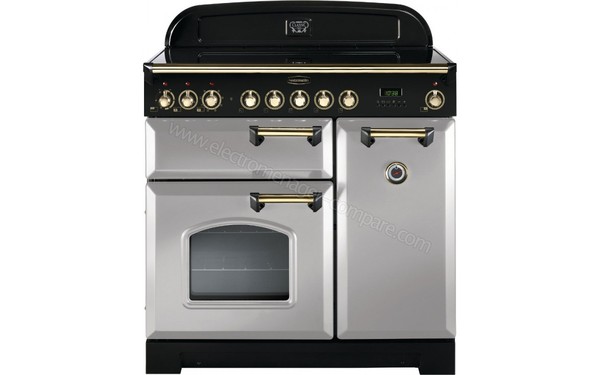 FALCON Classic Deluxe 90 Vitroc&eacute;ramique Gris Laiton - Vue de face