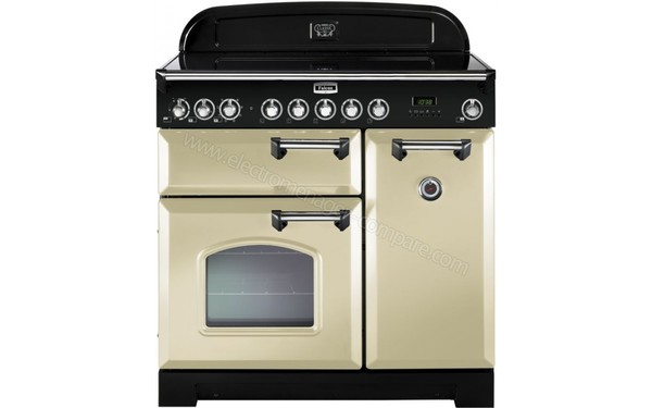 FALCON Classic Deluxe 90 Induction Cr&egrave;me Chrom&eacute; - Vue de face (cr&eacute;dit : Boulanger)