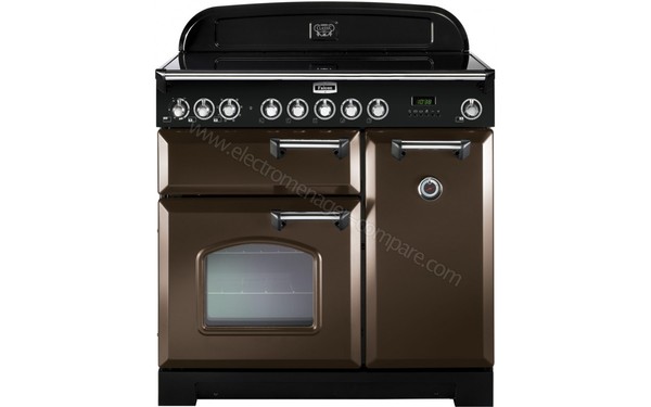 FALCON Classic Deluxe 90 Induction Chocolat Chrom&eacute; - Vue de face
