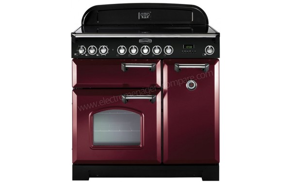 FALCON Classic Deluxe 90 Induction Rouge Chrom&eacute; - Vue de face